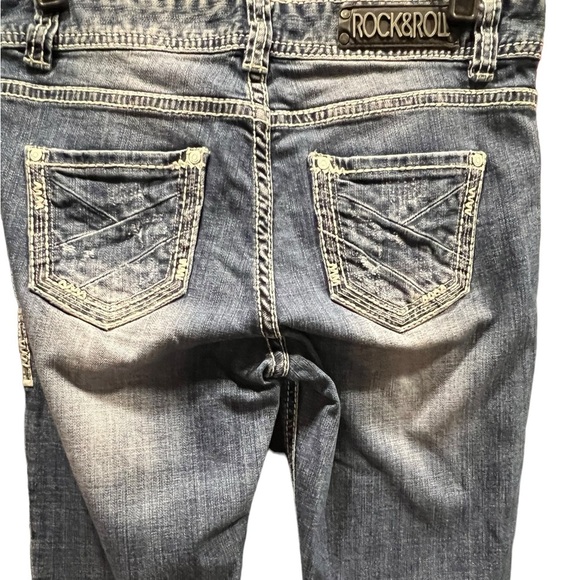 Rock & Roll Cowgirl Bootcut Jeans Womens Size 30Mid Rise Stretch - Picture 4 of 12
